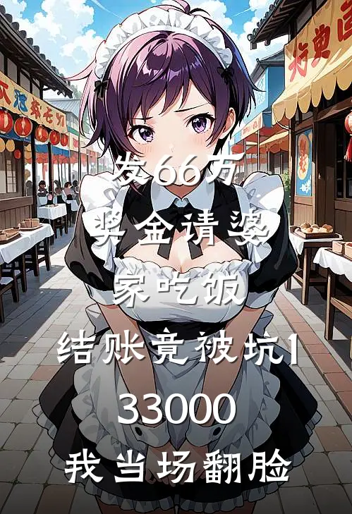 发66万奖金请婆家吃饭，结账竟被坑133000，我当场翻脸